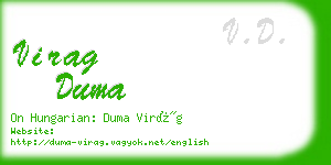 virag duma business card